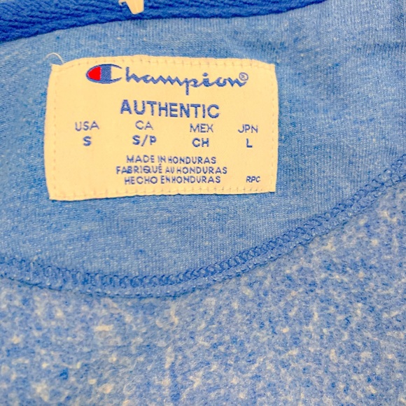 Blue Champion Zip up Hoodie - Picture 3 of 3